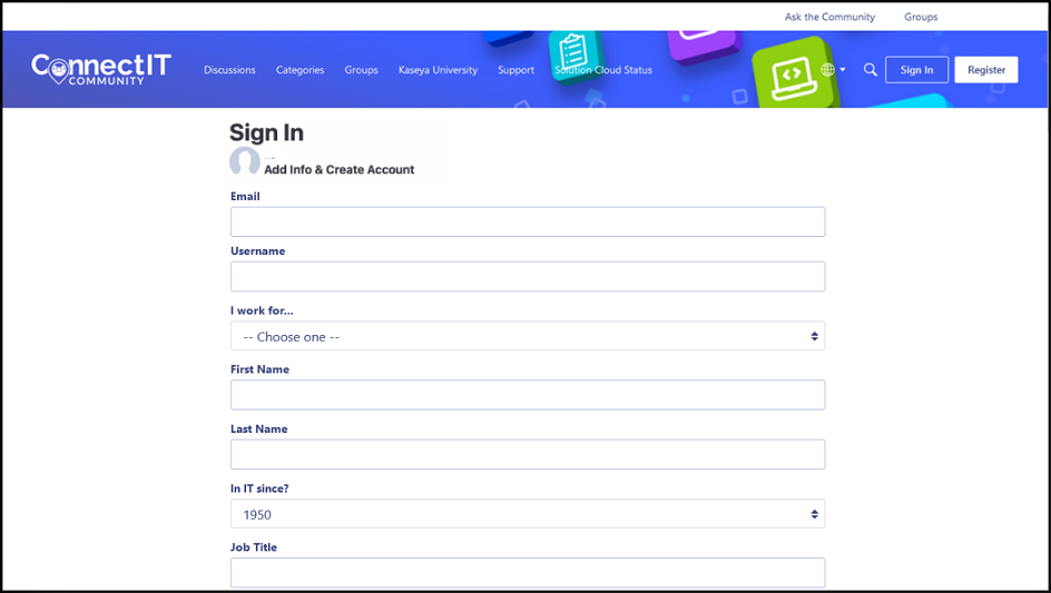 Log in with KaseyaOne