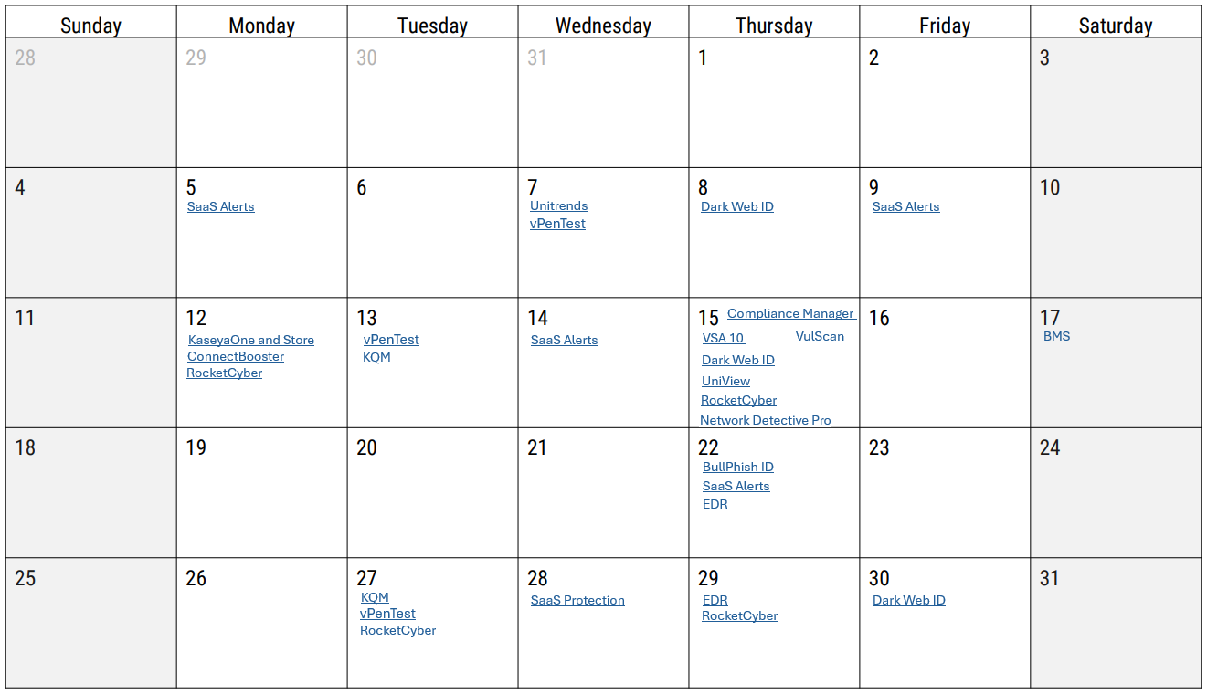 release calendar for January 2026